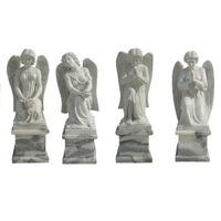 marble praying angel statue