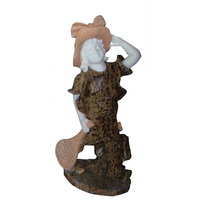 little girl garden statue