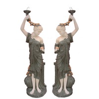 Marble statue lamp