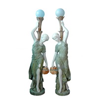 green marble statue