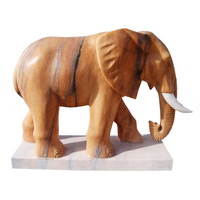 Marble elephant statue