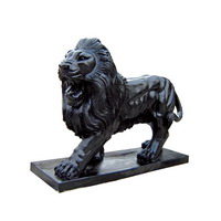 Marble lion statue