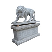 Outdoor lion statue