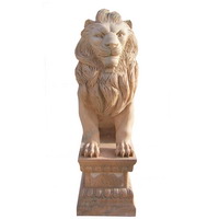 Marble lion guardians