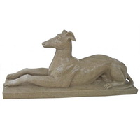 Marble greyhound statue