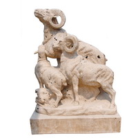 Goat garden statue