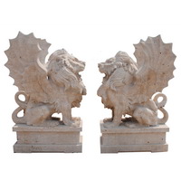 Lion statues for front