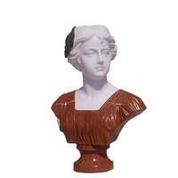 Marble bust head