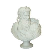 Greek god marble bust