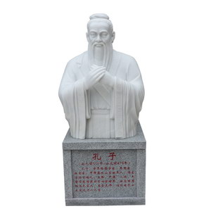 Marble Confucius bust