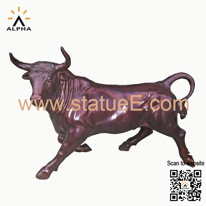 Bronze bull statue