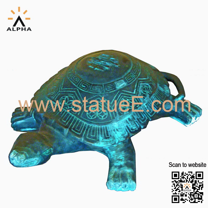 Bronze turtle statue