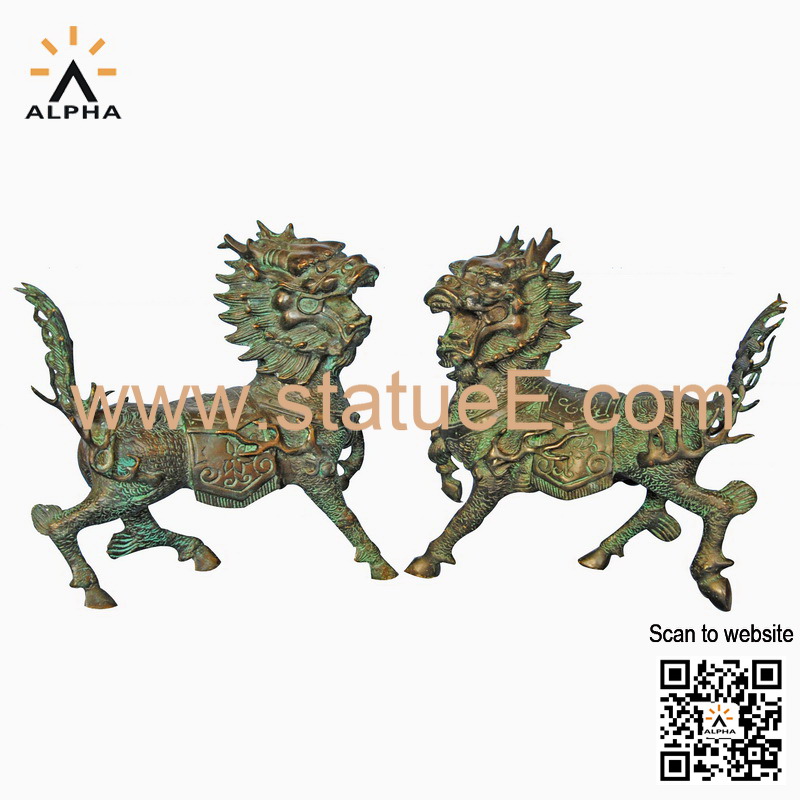 Bronze lion dragon