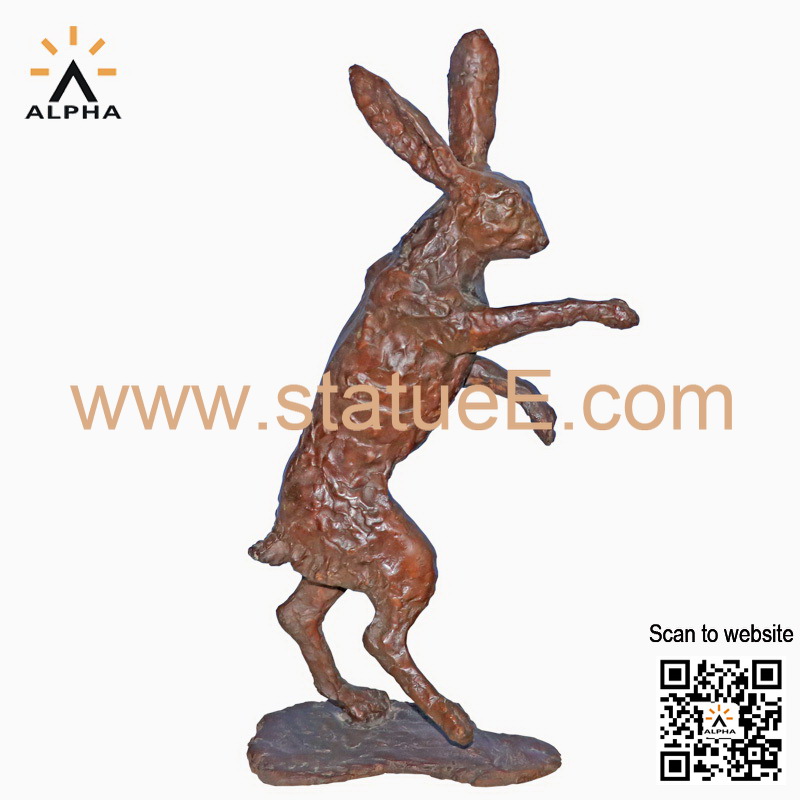 Bronze hare statue
