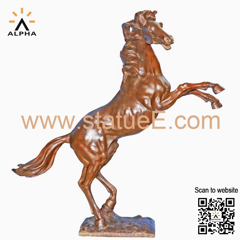 Copper horse statue
