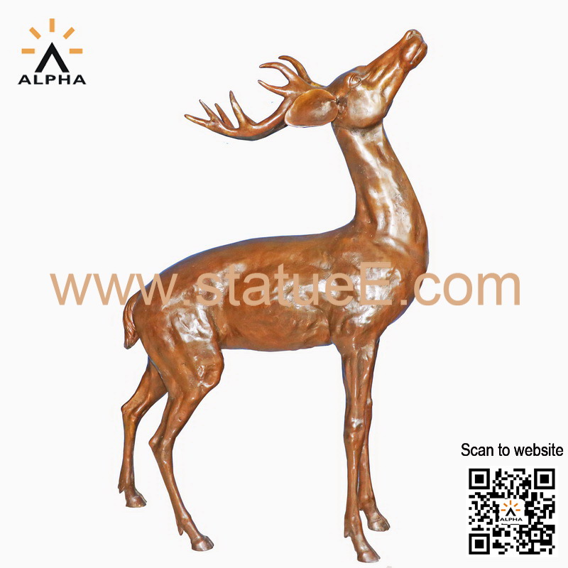 Small deer statues