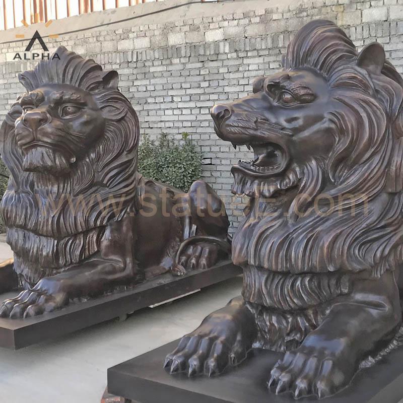 large lion statue