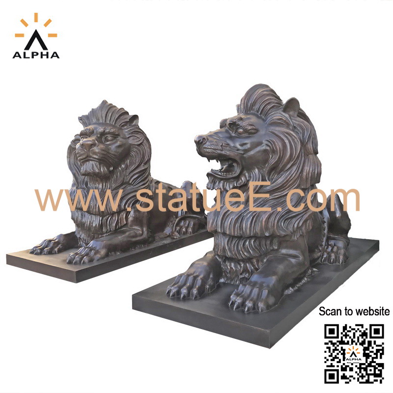 Large lion statue