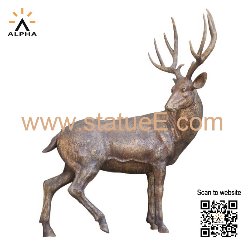 Giant stag statue