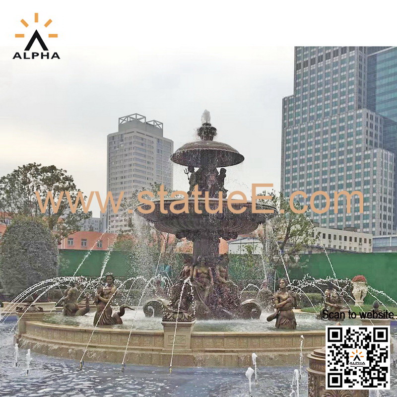 Large bronze fountain