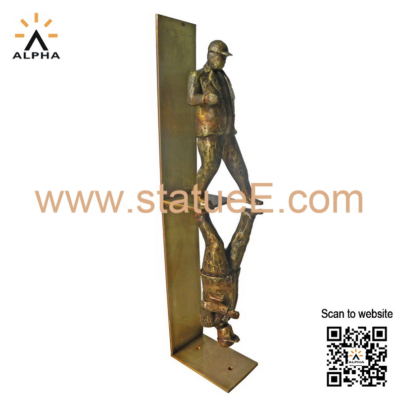 Modern copper sculpture