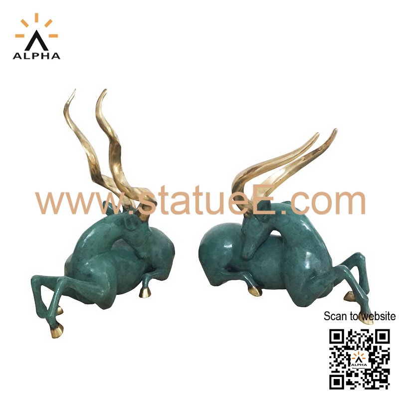 Bronze animal figurines