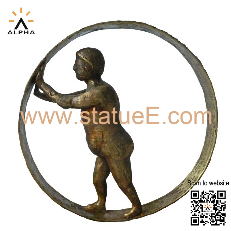 Miniature bronze statues