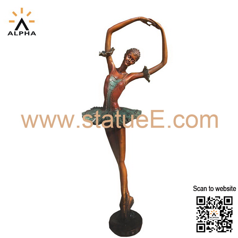 Bronze statue ballerina