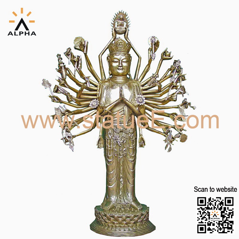 Bronze Kwan yin statue