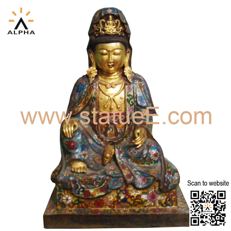 bronze sitting Buddha statue