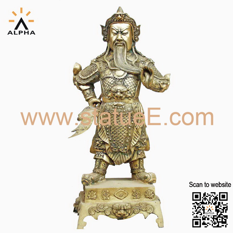 Bronze Guan gong statue
