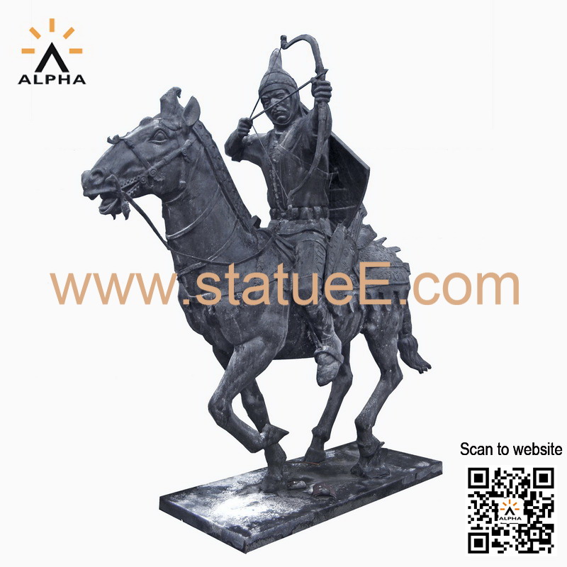 Chinese warrior statues