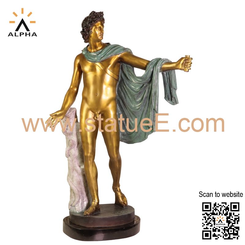 Bronze boy statue