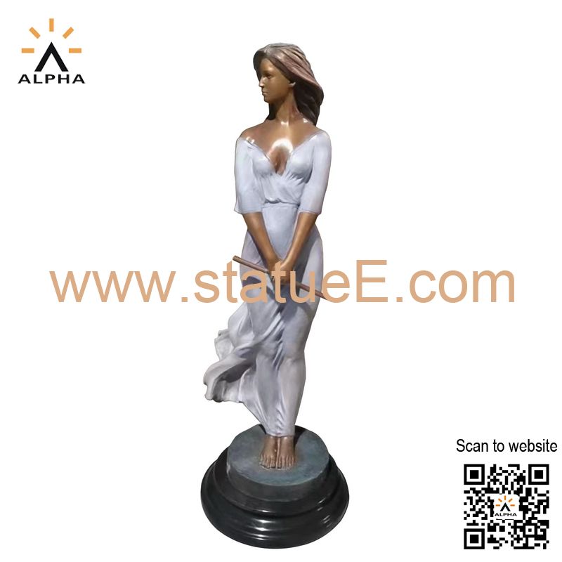 Small bronze statue