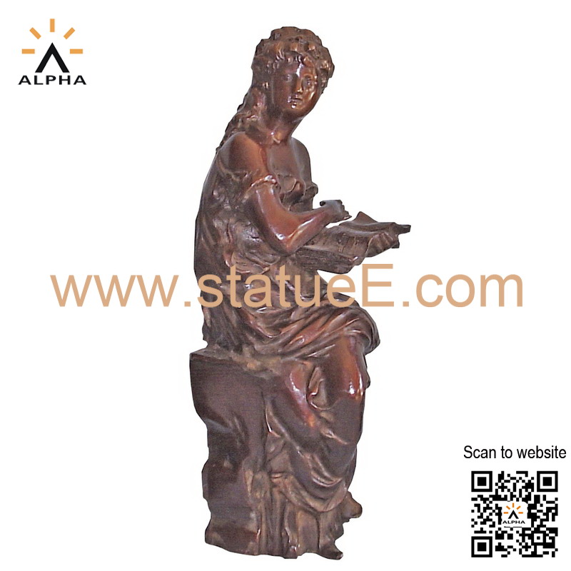 Bronze girl statue