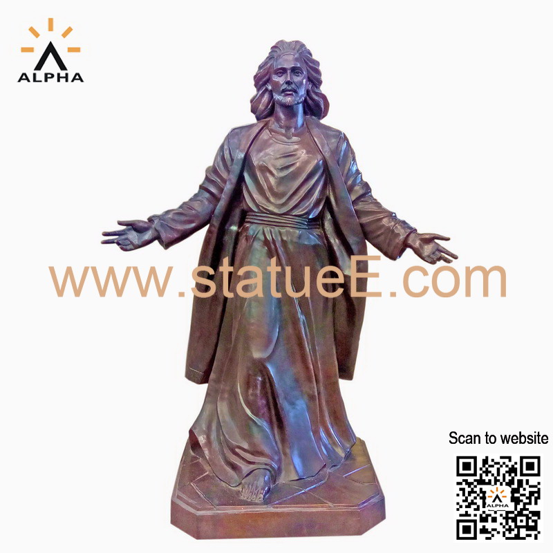 bronze Jesus statue