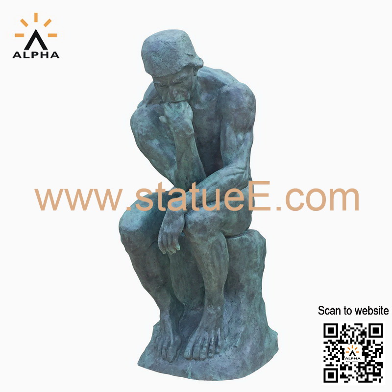 bronze thinker statue
