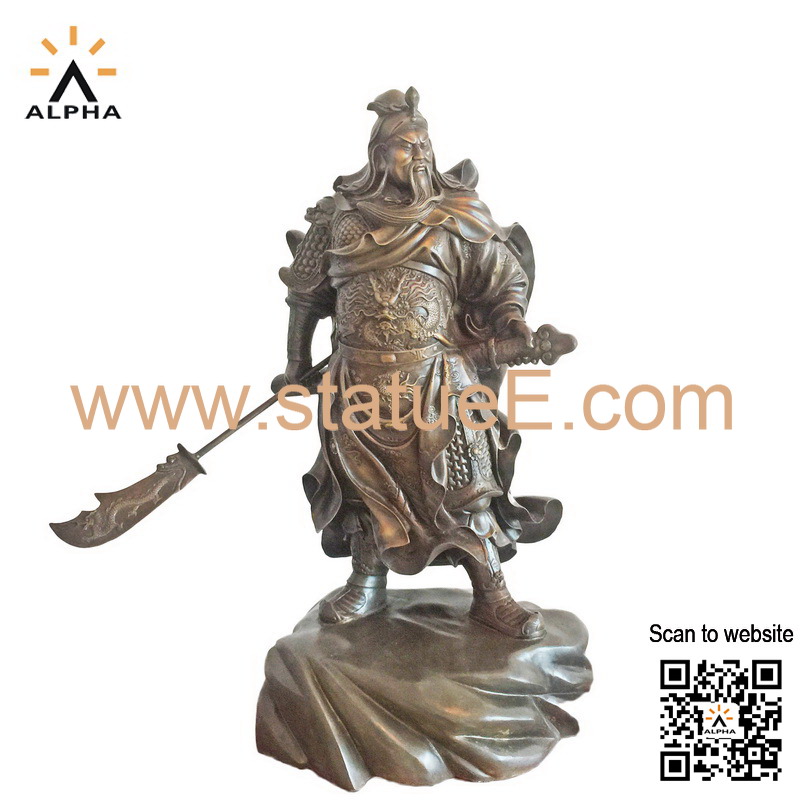 Bronze Guan Yu statue