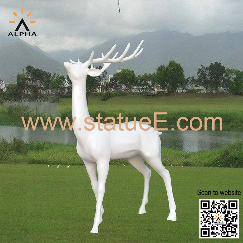 Fiberglass deer statues