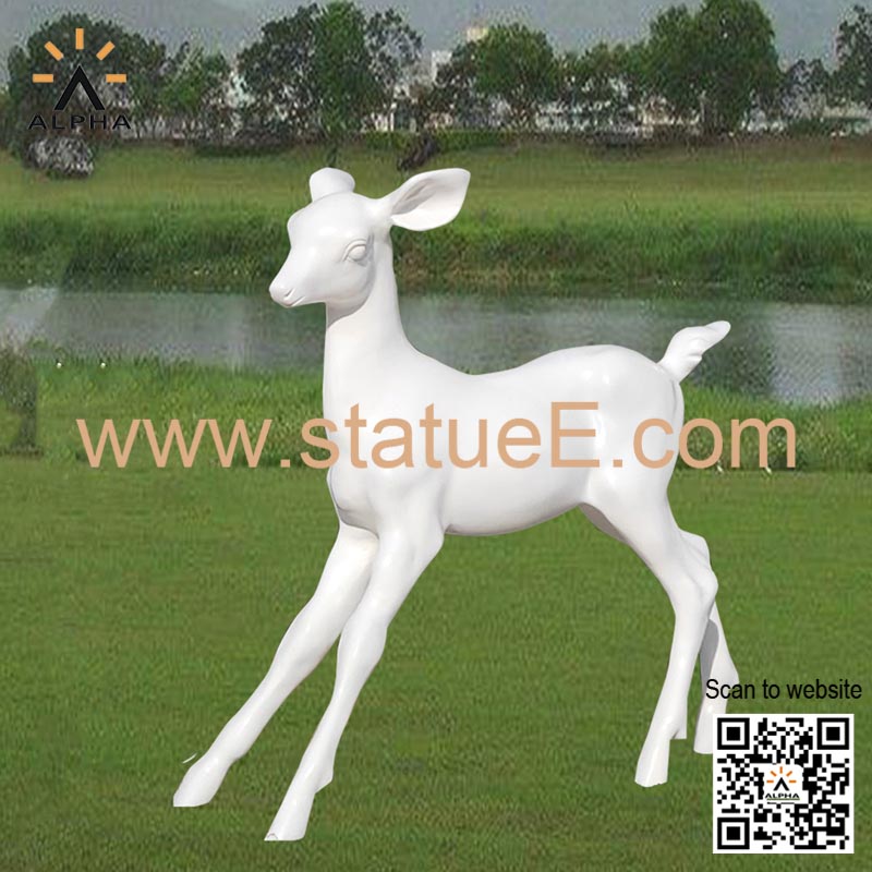 large deer statue