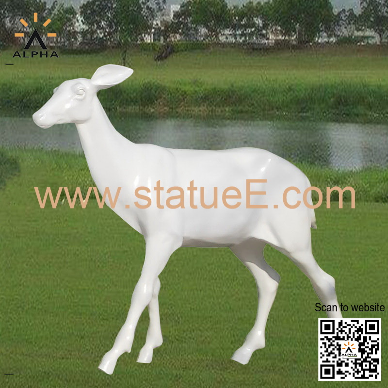 large outdoor deer statues