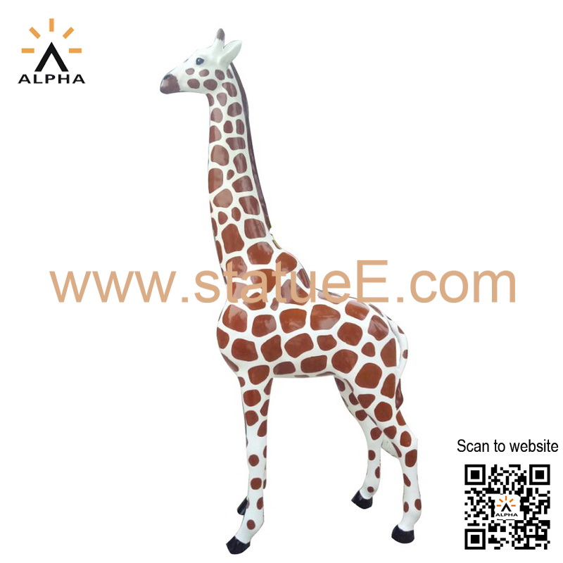 Fiberglass giraffe statue