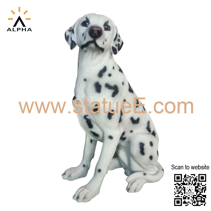 Resin dog statues