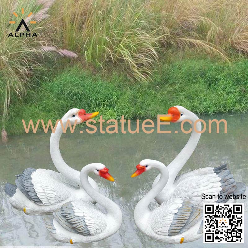 life size swan statue