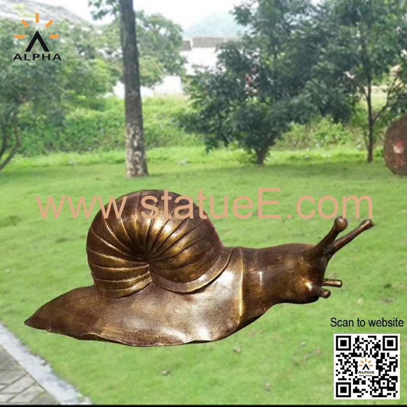 snail garden statue