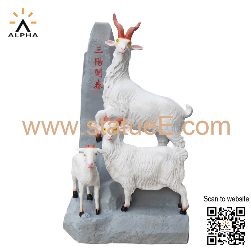 Fengshui goat statues
