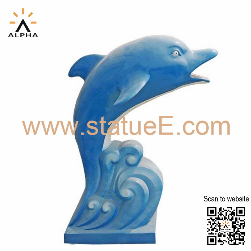 dolphin fountain statue