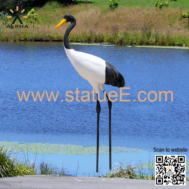 life size crane statues