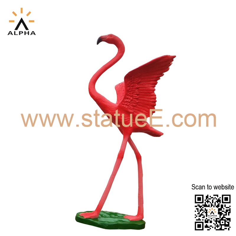 Flamingo statue