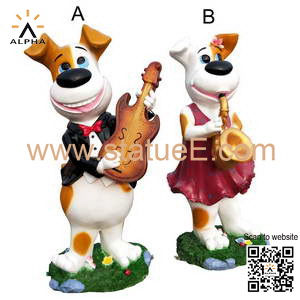 Cartoon dog statue